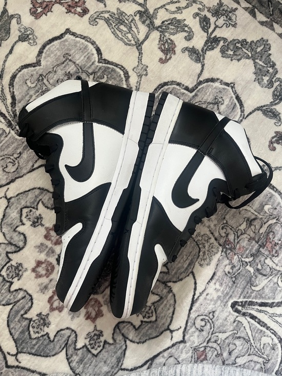 Nike Black and White High-Top Dunk Sneakers Panda Mens size 12 main image 10